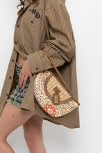 Load image into Gallery viewer, Vintage x NINE WEST Straw Patterned Cotton Wristlet