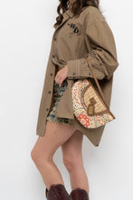 Load image into Gallery viewer, Vintage x NINE WEST Straw Patterned Cotton Wristlet