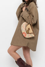 Load image into Gallery viewer, Vintage x NINE WEST Straw Patterned Cotton Wristlet