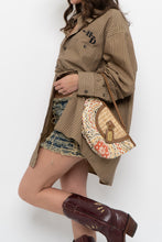 Load image into Gallery viewer, Vintage x NINE WEST Straw Patterned Cotton Wristlet