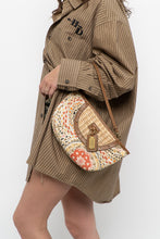 Load image into Gallery viewer, Vintage x NINE WEST Straw Patterned Cotton Wristlet