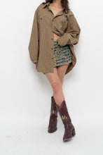 Load image into Gallery viewer, FASHIONOVA x Deadstock Distressed Micro Mini Skirt (S, M)
