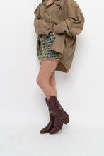 Load image into Gallery viewer, FASHIONOVA x Deadstock Distressed Micro Mini Skirt (S, M)