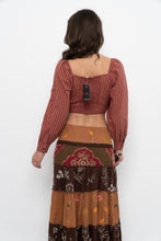 Load image into Gallery viewer, Vintage x Made in India x Cotton Tiered Multipatterened Maxi Skirt (S)