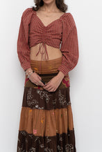 Load image into Gallery viewer, LEVI'S x Red Plaid Crop Blouse (Muliple Sizes)