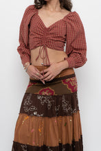 Load image into Gallery viewer, LEVI'S x Red Plaid Crop Blouse (Muliple Sizes)