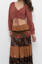 Load image into Gallery viewer, LEVI'S x Red Plaid Crop Blouse (Muliple Sizes)