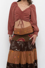 Load image into Gallery viewer, LEVI'S x Red Plaid Crop Blouse (Muliple Sizes)