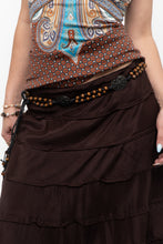 Load image into Gallery viewer, Vintage x Brown, Metal Braided Chain Belt