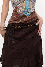 Load image into Gallery viewer, Vintage x Brown, Metal Braided Chain Belt