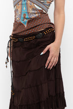 Load image into Gallery viewer, Vintage x Brown, Metal Braided Chain Belt