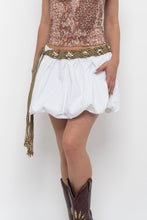 Load image into Gallery viewer, FASHIONOVA x White Cotton Bubble Mini Skirt (M, L)
