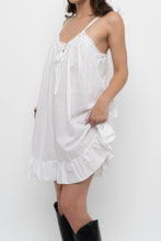 Load image into Gallery viewer, Vintage x Made in India x White Cotton-Blend Mini Dress (XS, S)