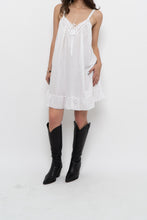 Load image into Gallery viewer, Vintage x Made in India x White Cotton-Blend Mini Dress (XS, S)