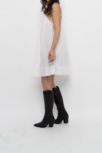 Load image into Gallery viewer, Vintage x Made in India x White Cotton-Blend Mini Dress (XS, S)