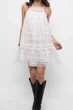 Load image into Gallery viewer, ZARA x White Cotton Embroidered Mini Dress (XS, S)