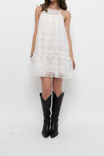 Load image into Gallery viewer, ZARA x White Cotton Embroidered Mini Dress (XS, S)