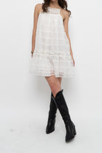 Load image into Gallery viewer, ZARA x White Cotton Embroidered Mini Dress (XS, S)
