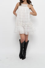 Load image into Gallery viewer, ZARA x White Cotton Embroidered Mini Dress (XS, S)
