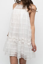 Load image into Gallery viewer, ZARA x White Cotton Embroidered Mini Dress (XS, S)
