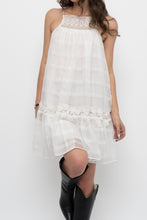 Load image into Gallery viewer, ZARA x White Cotton Embroidered Mini Dress (XS, S)