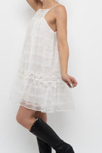 Load image into Gallery viewer, ZARA x White Cotton Embroidered Mini Dress (XS, S)