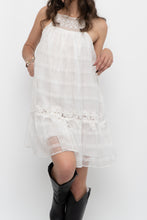 Load image into Gallery viewer, ZARA x White Cotton Embroidered Mini Dress (XS, S)
