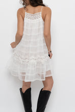 Load image into Gallery viewer, ZARA x White Cotton Embroidered Mini Dress (XS, S)