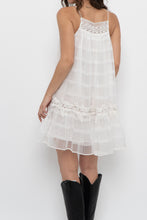 Load image into Gallery viewer, ZARA x White Cotton Embroidered Mini Dress (XS, S)
