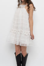 Load image into Gallery viewer, ZARA x White Cotton Embroidered Mini Dress (XS, S)