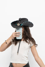 Load image into Gallery viewer, Vintage x Black, Teal Cowboy Hat