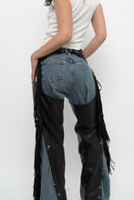 Load image into Gallery viewer, Vintage x Made in USA x HARLEY DAVIDSON Black Leather Concho Chaps (S)