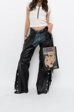 Load image into Gallery viewer, Vintage x Made in USA x HARLEY DAVIDSON Black Leather Concho Chaps (S)