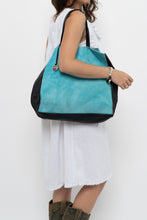 Load image into Gallery viewer, Vintage x Made in Italy x PULICATI Blue Pony Hair Leather Oversized Purse