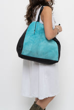 Load image into Gallery viewer, Vintage x Made in Italy x PULICATI Blue Pony Hair Leather Oversized Purse