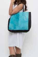 Load image into Gallery viewer, Vintage x Made in Italy x PULICATI Blue Pony Hair Leather Oversized Purse