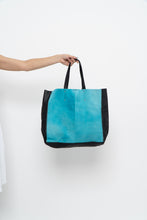 Load image into Gallery viewer, Vintage x Made in Italy x PULICATI Blue Pony Hair Leather Oversized Purse