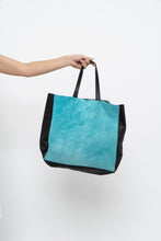 Load image into Gallery viewer, Vintage x Made in Italy x PULICATI Blue Pony Hair Leather Oversized Purse