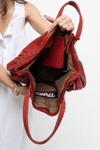 Load image into Gallery viewer, Vintage x Red Oversized Leather Studded Purse