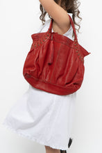 Load image into Gallery viewer, Vintage x Red Oversized Leather Studded Purse