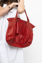 Load image into Gallery viewer, Vintage x Red Oversized Leather Studded Purse