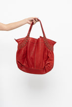 Load image into Gallery viewer, Vintage x Red Oversized Leather Studded Purse