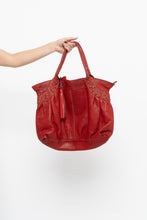 Load image into Gallery viewer, Vintage x Red Oversized Leather Studded Purse
