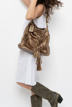 Load image into Gallery viewer, Vintage x Bronze Fringe Leather Western Purse