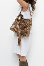Load image into Gallery viewer, Vintage x Bronze Fringe Leather Western Purse