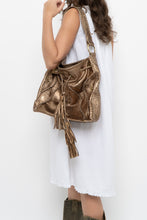 Load image into Gallery viewer, Vintage x Bronze Fringe Leather Western Purse