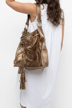 Load image into Gallery viewer, Vintage x Bronze Fringe Leather Western Purse