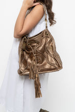 Load image into Gallery viewer, Vintage x Bronze Fringe Leather Western Purse