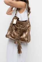 Load image into Gallery viewer, Vintage x Bronze Fringe Leather Western Purse