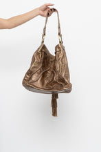 Load image into Gallery viewer, Vintage x Bronze Fringe Leather Western Purse